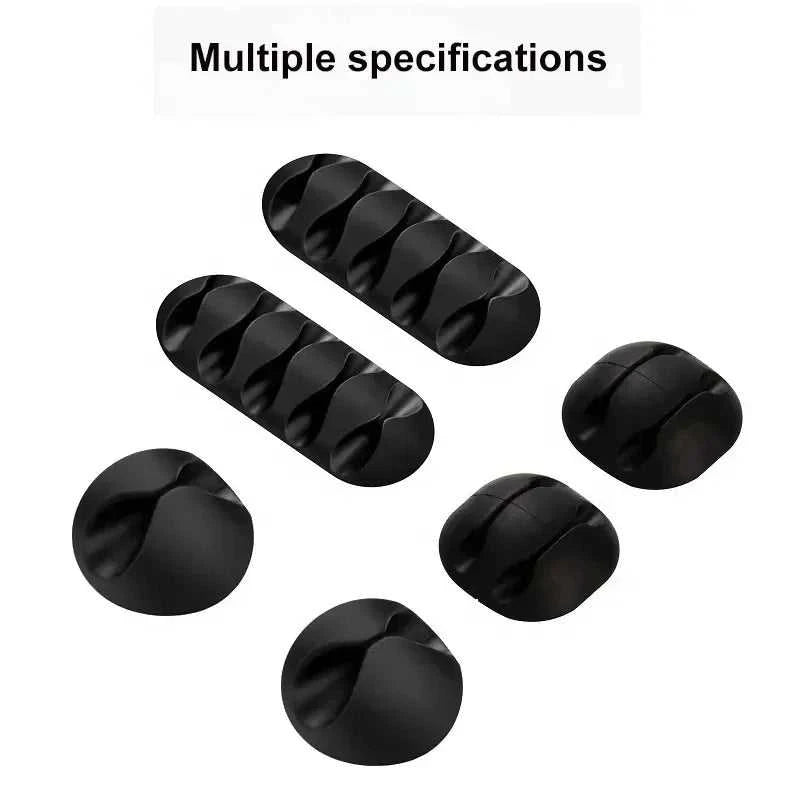VIKEFON Cable Cord Wire Organizer Silicone USB Cable Winder Management Clips Self Adhesive for Mouse Keyboard Headset For iPhone Éditions Traditions & Modernité Inc. 185982368;20260611;1781193878w01FU