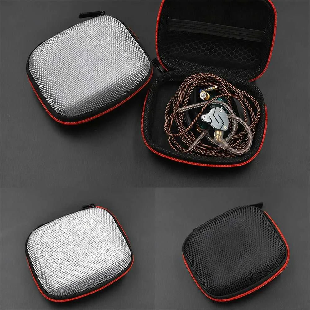 Earphone Storage Bag Square Headset Box Indoor Outdoor Travelling Earphones Storaging Case Accessories with Zipper Éditions Traditions & Modernité Inc. 185982642;20260611;1781193938NVDW1