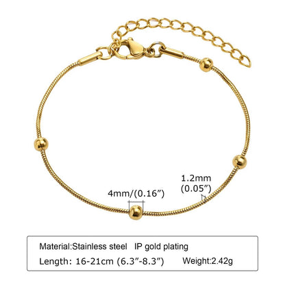 Waterproof Stainless Steel Chain Bracelets For Women , Gold Plated Fashion Stackable Link Bracelet Gifts Éditions Traditions & Modernité Inc. 186728019;20260628;1782690788FoP8H