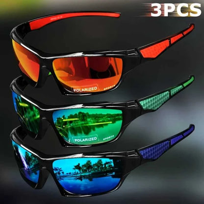 1/3PCS Sports Polarized Sunglasses for Men Lightweight Night Vision Male Shades Cycling Driving Fishing Fashion Mirror Sunglass Éditions Traditions & Modernité Inc. 185982980;20260611;1781194018gMysY