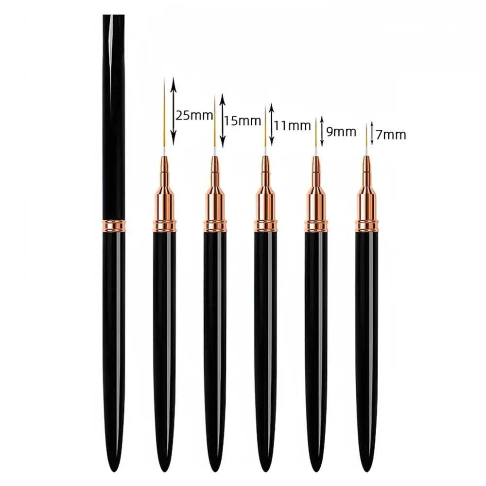 Nail Brush Pen 5pcs/set Nail Art Liner Brushes Set Elongated Striping Drawing Professional Éditions Traditions & Modernité Inc. 185981024;20260611;1781193753WIP86