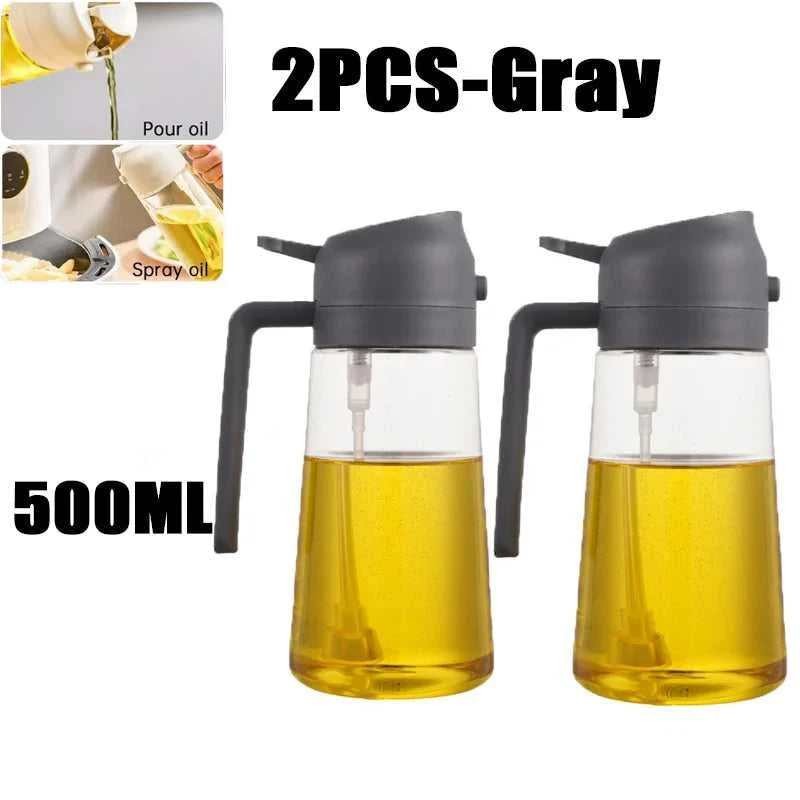 200/300/500ml Oil Spray Bottle BBQ Cooking Olive Oil Sprayer Plastic Baking Oil Spray Empty Bottle Vinegar Bottle Or Oil brush Éditions Traditions & Modernité Inc. 185980650;20260611;1781193656phbKP