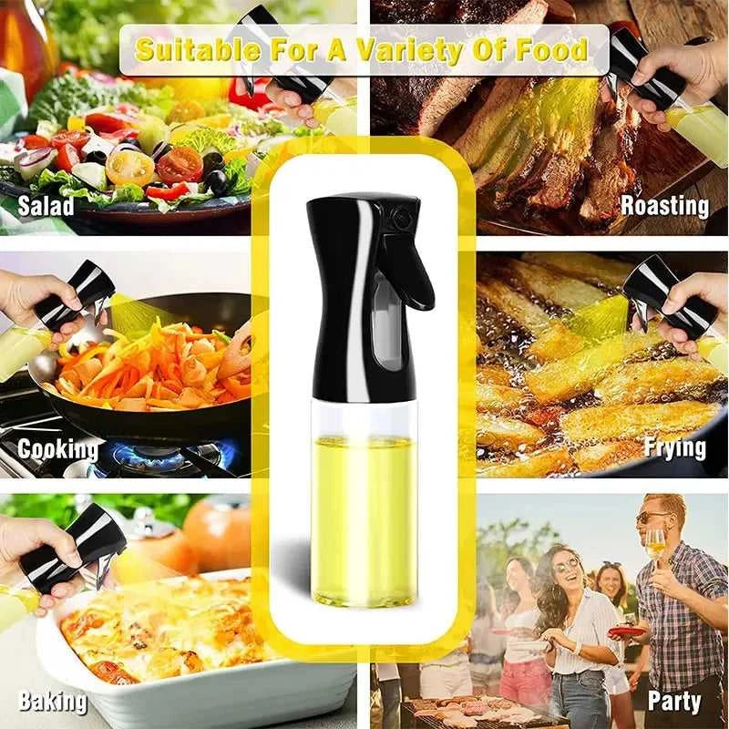 200/300/500ml Oil Spray Bottle BBQ Cooking Olive Oil Sprayer Plastic Baking Oil Spray Empty Bottle Vinegar Bottle Or Oil brush Éditions Traditions & Modernité Inc. 185980650;20260611;1781193656phbKP