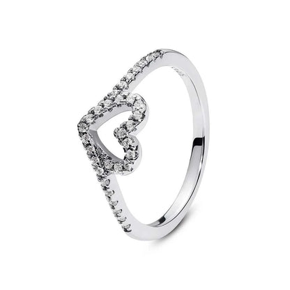 Original 925 Sterling Silver Ring Love Heart Pave CZ Crystal Stackable Rings For Women Wedding Engagement Birthday Gift Jewelry Éditions Traditions & Modernité Inc. 186727150;20260628;1782690174gCmc6