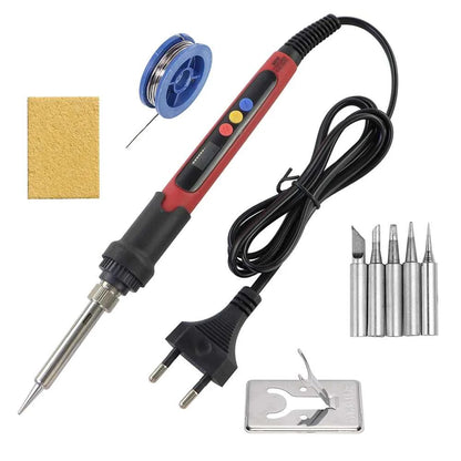 60W 80W Electric Soldering Iron LCD Digital Display Adjustable Temperature Welding Repair Tools 220V / 110V Solder Wire Tips Éditions Traditions & Modernité Inc. 185980930;20260611;1781193732cnfby