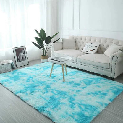 VIKAMA Tie-Dye Plush Carpet Living Room Decoration Soft Fluffy Home Mat Children's Room Baby Crawling Non-Slip Blanket Éditions Traditions & Modernité Inc. 186083095;20260613;1781386246erLZW