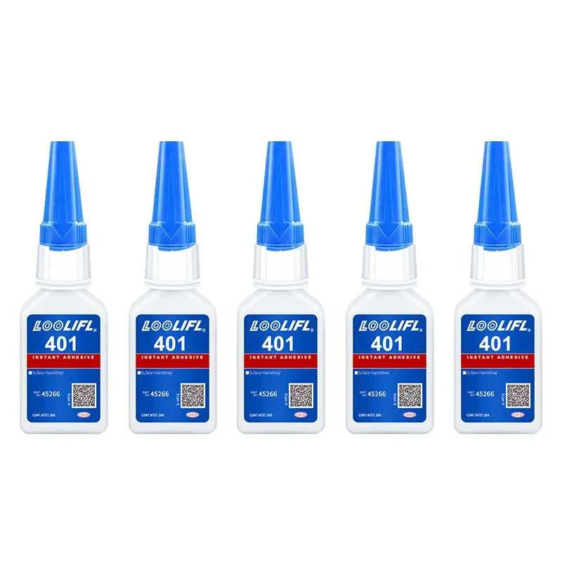 Brand-new upgraded 401 super cyanoacrylate glue, instant drying in 5 seconds, waterproof, stable and versatile bonding tool. Éditions Traditions & Modernité Inc. 14:202567811#lao-401-20ml-10pc
