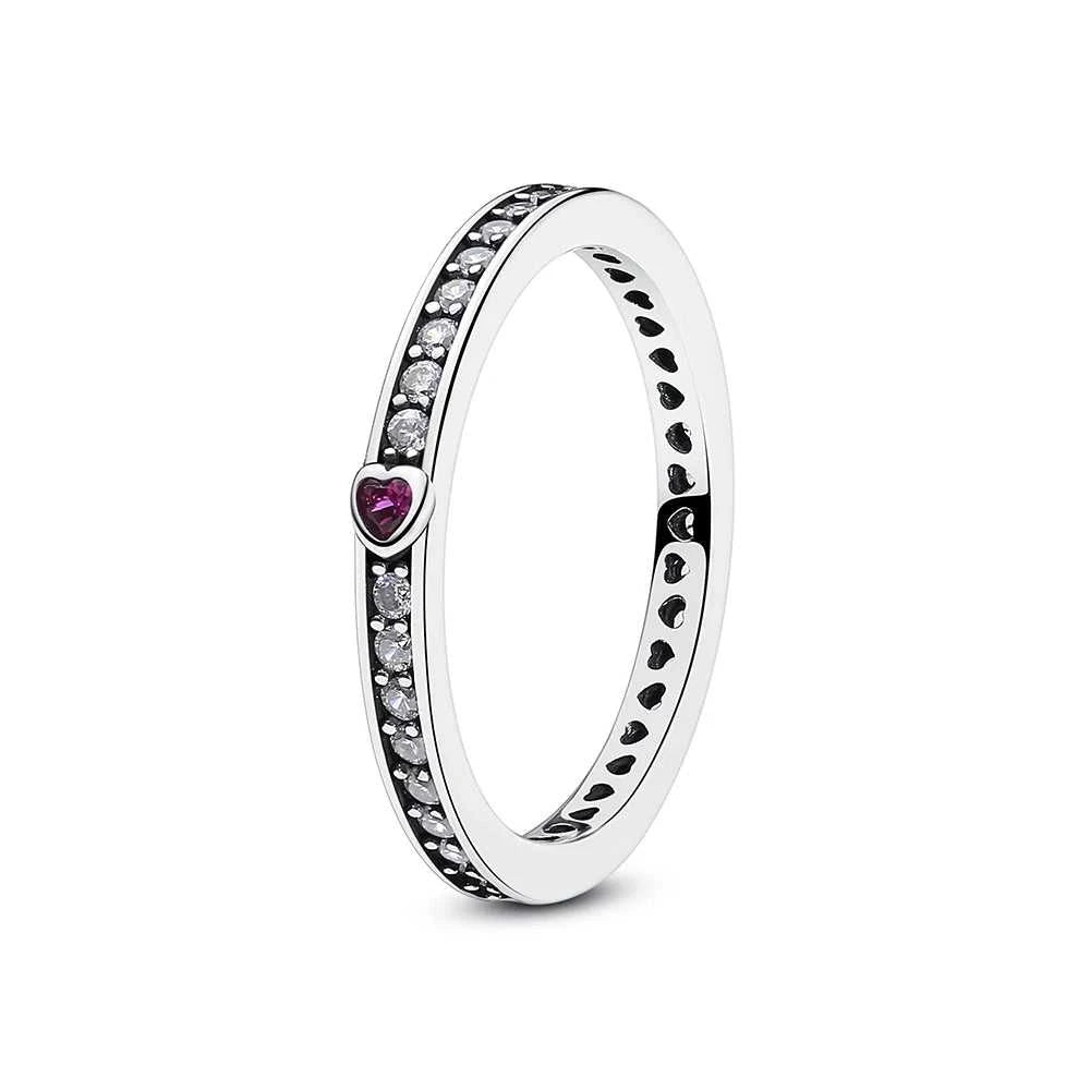 Original 925 Sterling Silver Ring Love Heart Pave CZ Crystal Stackable Rings For Women Wedding Engagement Birthday Gift Jewelry Éditions Traditions & Modernité Inc. 186727150;20260628;1782690174gCmc6