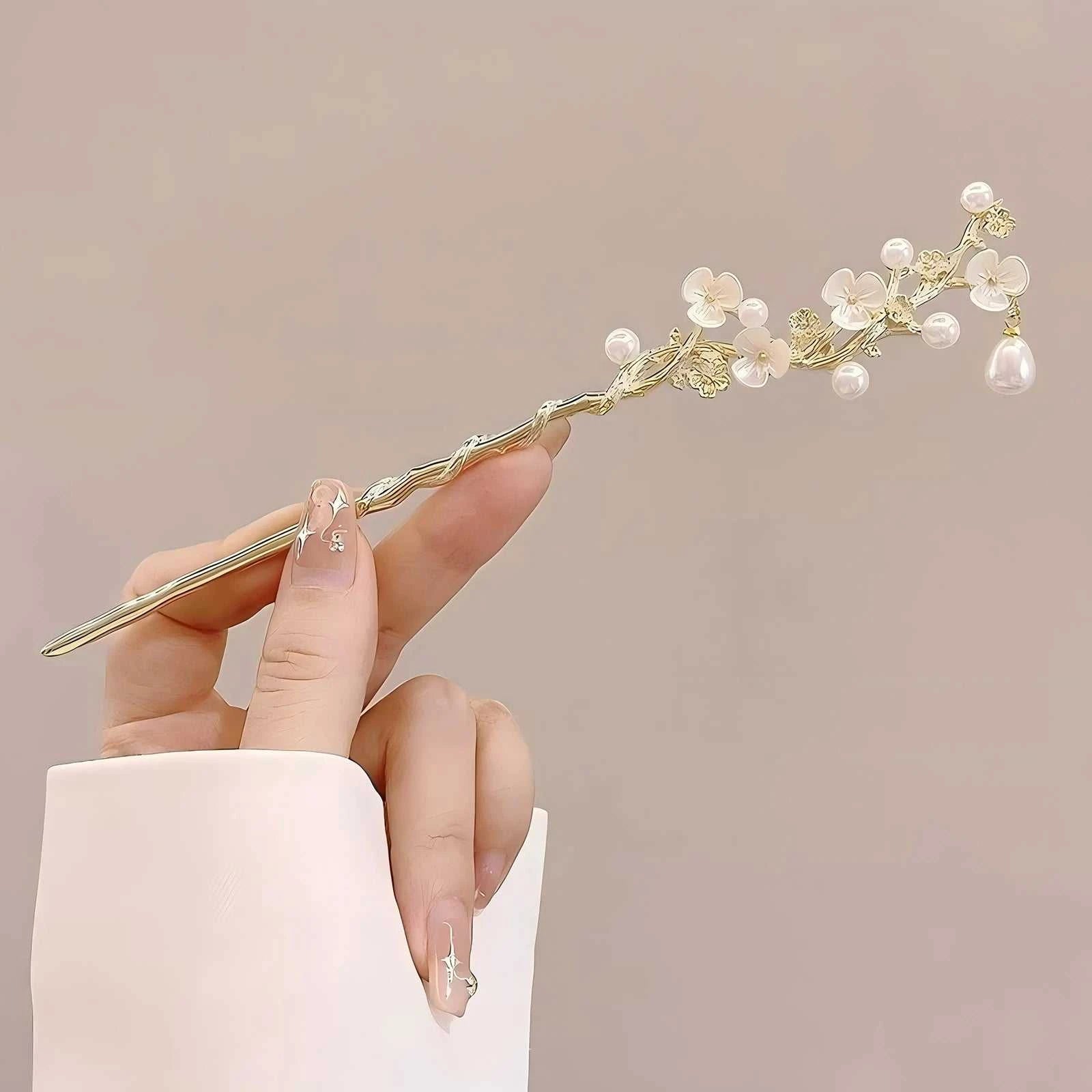 1/6pcs Elegant Chinese Style Tassel Hair Stick Traditional Floral Design Hairstyle Accessory Women Jewelry Hairpin Hairneedle Éditions Traditions & Modernité Inc. 186083255;20260613;1781386260YNM29