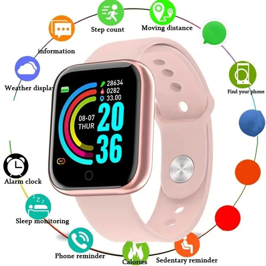 Fitness Activity Tracker Watch with Heart Rate Monitor Éditions Traditions & Modernité Inc. 14:10#116Plus Red
