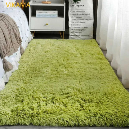 VIKAMA Simple Silk Wool Plush Carpet Bedroom Living Room Bed Blanket Solid Color High-Grade Soft Blanket Room Coffee Table Mat Éditions Traditions & Modernité Inc. 186643081;20260626;1782518268vdaCn