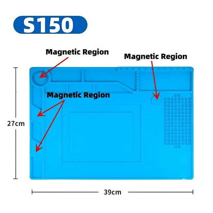 Magnetic Mat Silicone Repair Mat Circuit Board Soldering Pad Heat Resistant 932°F Anti-Static for ESD Iron Phone Repair Éditions Traditions & Modernité Inc. 185981086;20260611;1781193776HEJwA