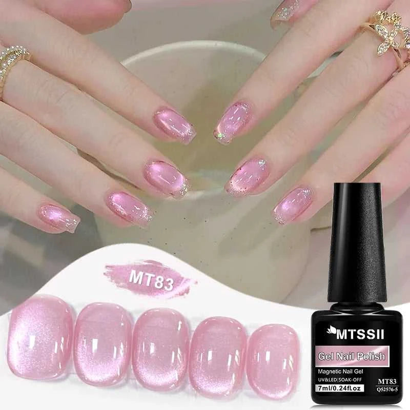 Pink Story Cat Magnetic Gel Nail Polish Nude Pink Gold Light Semi Permanent UV Gel Varnish Soak Off Nail Supplies Manicure DIY Éditions Traditions & Modernité Inc. 185982849;20260611;178119397704DHk