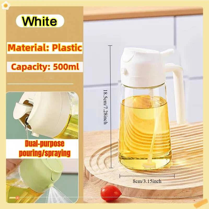 200/300/500ml Oil Spray Bottle BBQ Cooking Olive Oil Sprayer Plastic Baking Oil Spray Empty Bottle Vinegar Bottle Or Oil brush Éditions Traditions & Modernité Inc. 185980650;20260611;1781193656phbKP