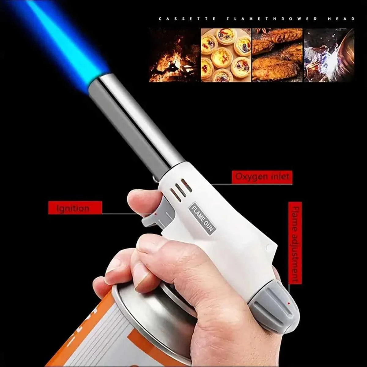 Camping Baking Barbecue Gas Torch Welding Fire Maker Lighter Butane Burner Flame Metal Flame Gun WeldingTorch Lighter Heating Éditions Traditions & Modernité Inc. 185981348;20260611;1781193816JfD79