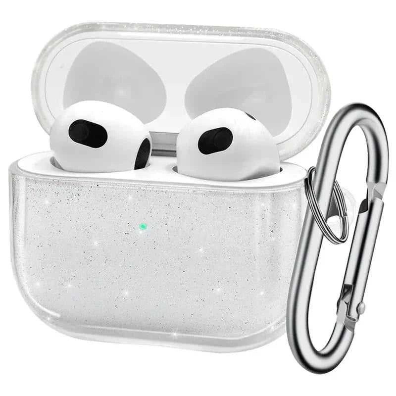 Glitter TPU Protective Earphone Case with Keychain Éditions Traditions & Modernité Inc. 5:200000321#for airpods pro;14:1052