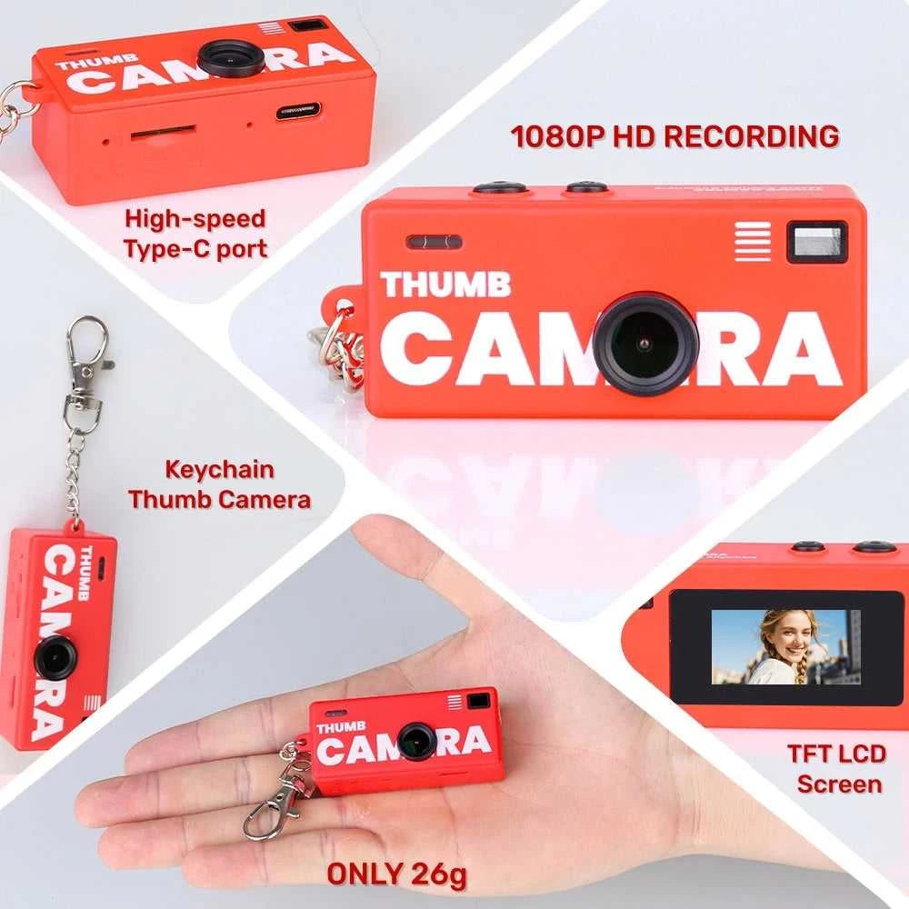 Magecam Digital Camera 0.96 Inch Keychain Camera Retro Support Memory Card 1080P Very Small Camcorder Video Recorder with Flash Éditions Traditions & Modernité Inc. 185982193;20260611;1781193861LbaU4