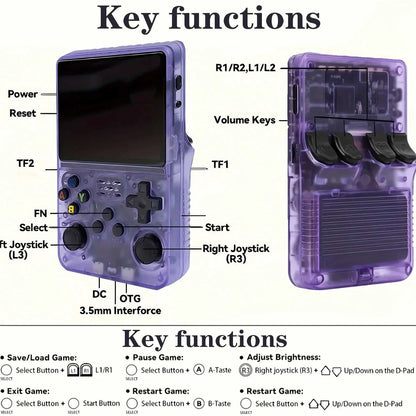 Retro Handheld Game Console with 20000 Preloaded Games Éditions Traditions & Modernité Inc. 14:100016652#Lake Blue 64G