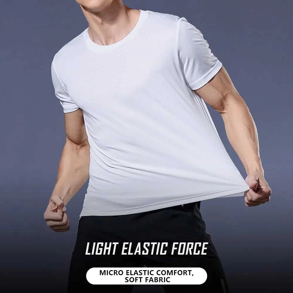 Men's Quick Dry Short Sleeve Gym Running Moisture Wicking Round Neck T-Shirt Training Exercise Gym Sport Shirt Tops Lightweight Éditions Traditions & Modernité Inc. 186225811;20260617;1781706111gFfNF