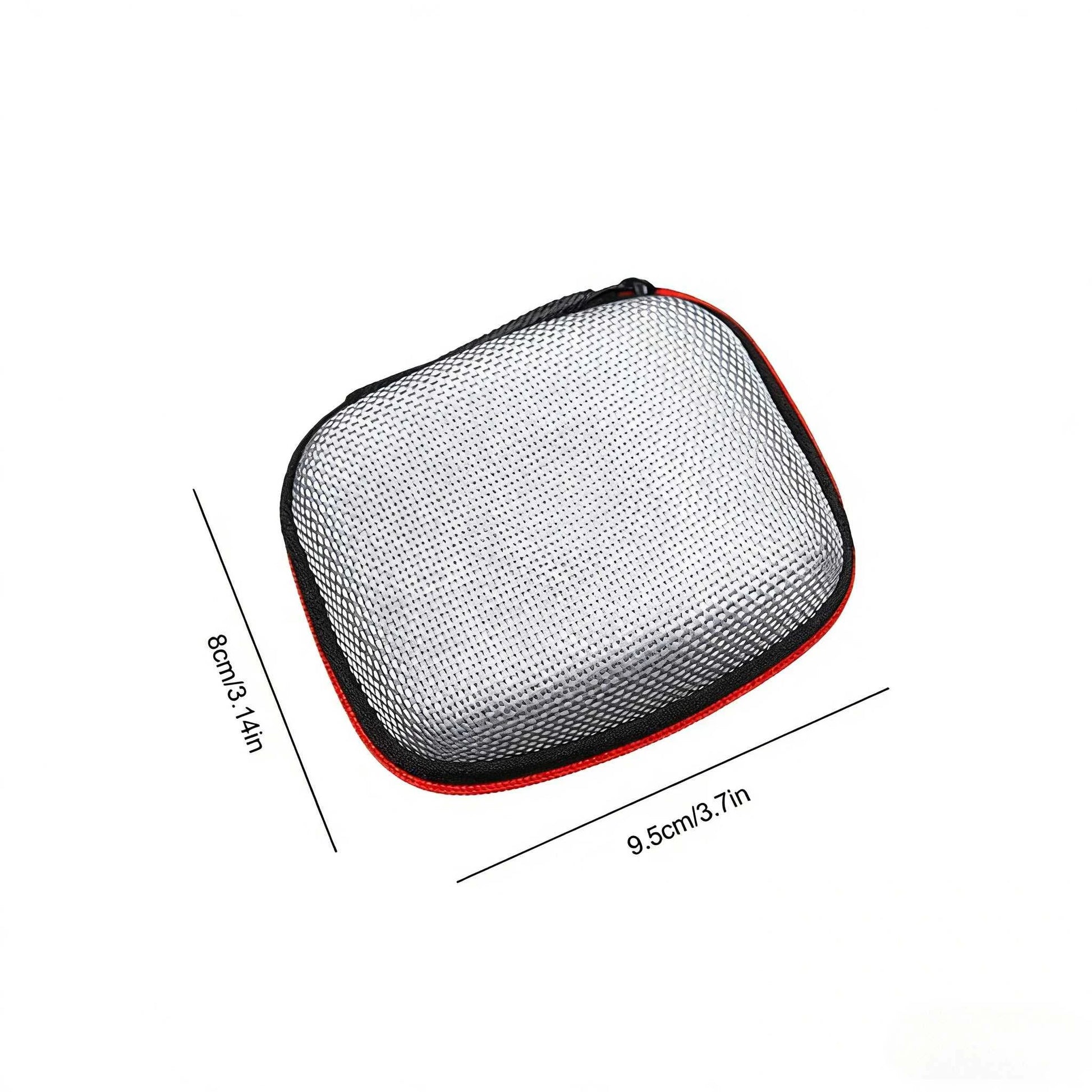 Earphone Storage Bag Square Headset Box Indoor Outdoor Travelling Earphones Storaging Case Accessories with Zipper