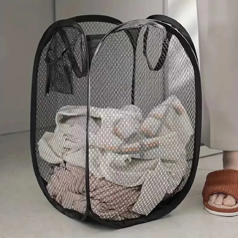 Mesh Pop-up Laundry Basket, Laundry Basket, Foldable Dirty Clothes Storage Basket, Large Capacity Storage Basket Éditions Traditions & Modernité Inc. 185981020;20260611;1781193748QKu6V