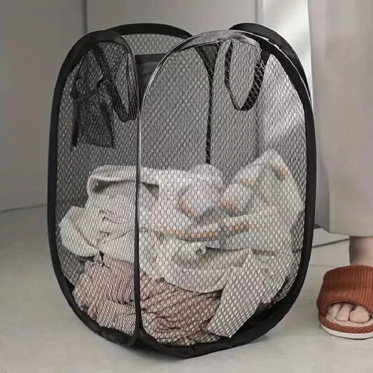 Mesh Pop-up Laundry Basket, Laundry Basket, Foldable Dirty Clothes Storage Basket, Large Capacity Storage Basket Éditions Traditions & Modernité Inc. 185981020;20260611;1781193748QKu6V
