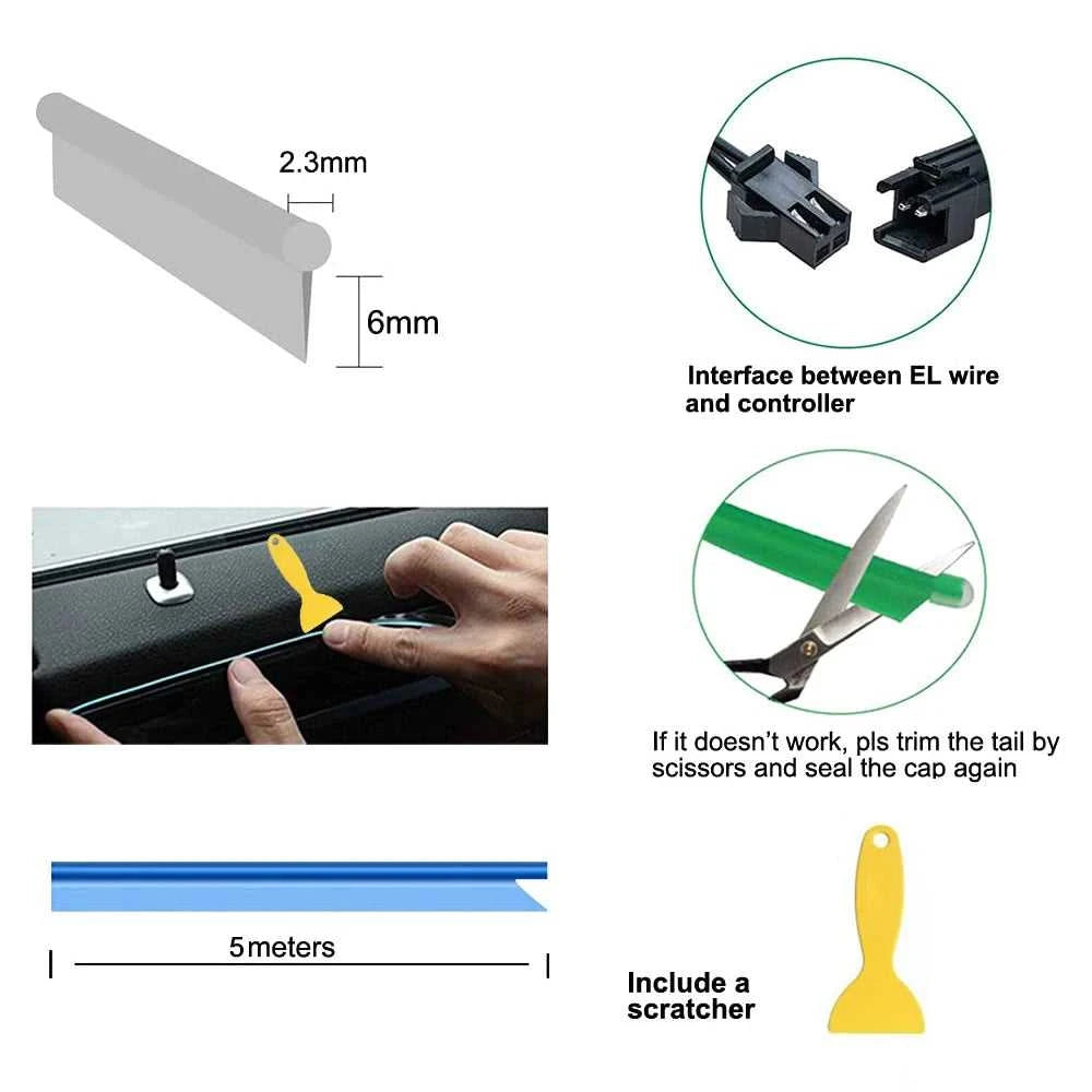 Usb El Wire Strip [[product_type]] Éditions Traditions & Modernité Inc. 136:200004870#Blue;180:201512816#USB drive
