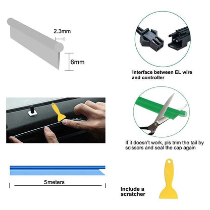 Usb El Wire Strip [[product_type]] Éditions Traditions & Modernité Inc. 136:200004870#Blue;180:201512816#USB drive
