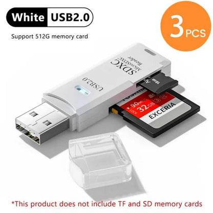 2-in-1 Multi Functional USB 3.0 Card ReaderMiniSD TFMemoryCardReaderUSBFlashDrive CardreaderAdapter For PCLaptops Accessories Éditions Traditions & Modernité Inc. 185980795;20260611;1781193688p9dYG