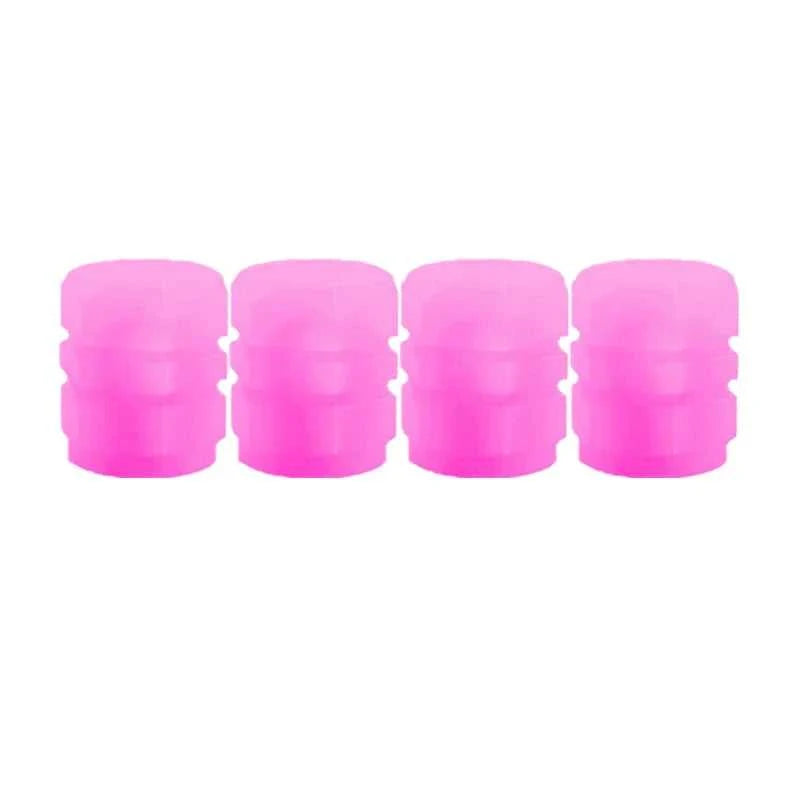 Luminous Valve Caps Fluorescent Night Car Tire Valve Caps Motorcycle Bike Glowing Decor Wheel Nozzles Tyre Cap Car Accessories