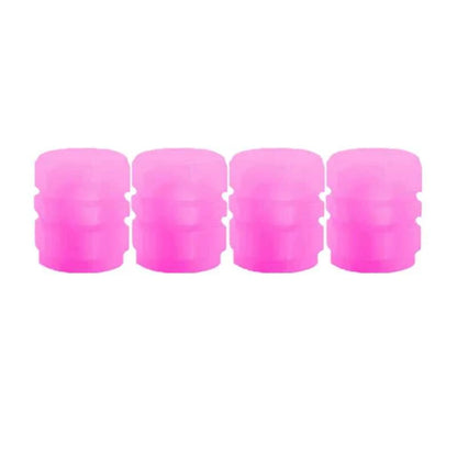 Luminous Valve Caps Fluorescent Night Car Tire Valve Caps Motorcycle Bike Glowing Decor Wheel Nozzles Tyre Cap Car Accessories