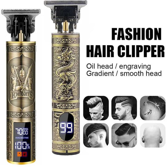 Vintage Hair Clipper Cordless Trimmer portable USB Fast Charging Hair Cutting Machine Electric Shaver Barber Professional Barber Éditions Traditions & Modernité Inc. 185980731;20260611;17811936716uFwh