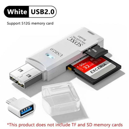 2-in-1 Multi Functional USB 3.0 Card ReaderMiniSD TFMemoryCardReaderUSBFlashDrive CardreaderAdapter For PCLaptops Accessories Éditions Traditions & Modernité Inc. 185980795;20260611;1781193688p9dYG