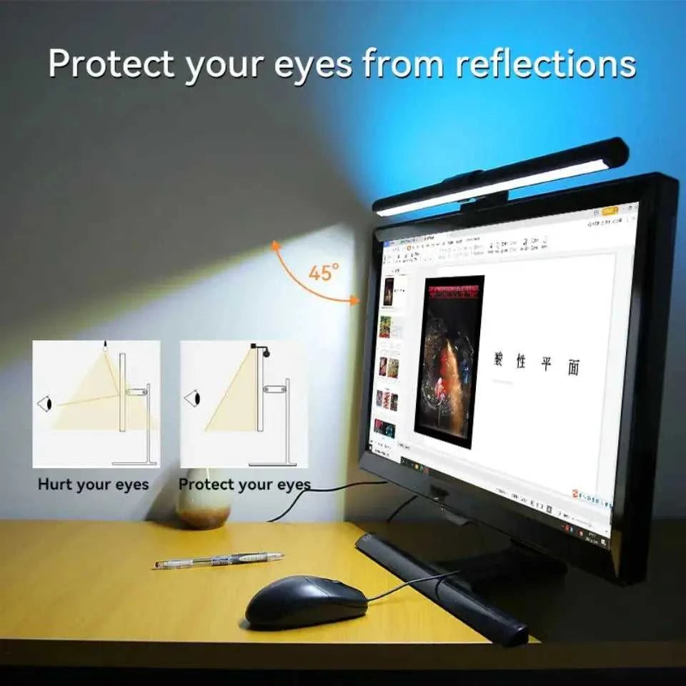 Eye Care Monitor Light Bar with RGB Gaming Lighting