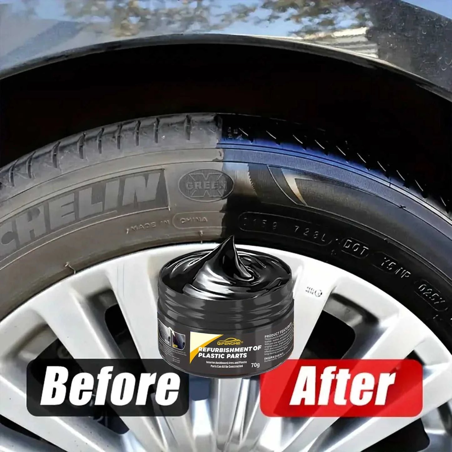 automotive plastic repair agent-interior and exterior plastic polishing wax, scratch repair anti-aging cream, suitable for tires Éditions Traditions & Modernité Inc. 185980838;20260611;1781193699mY4mF