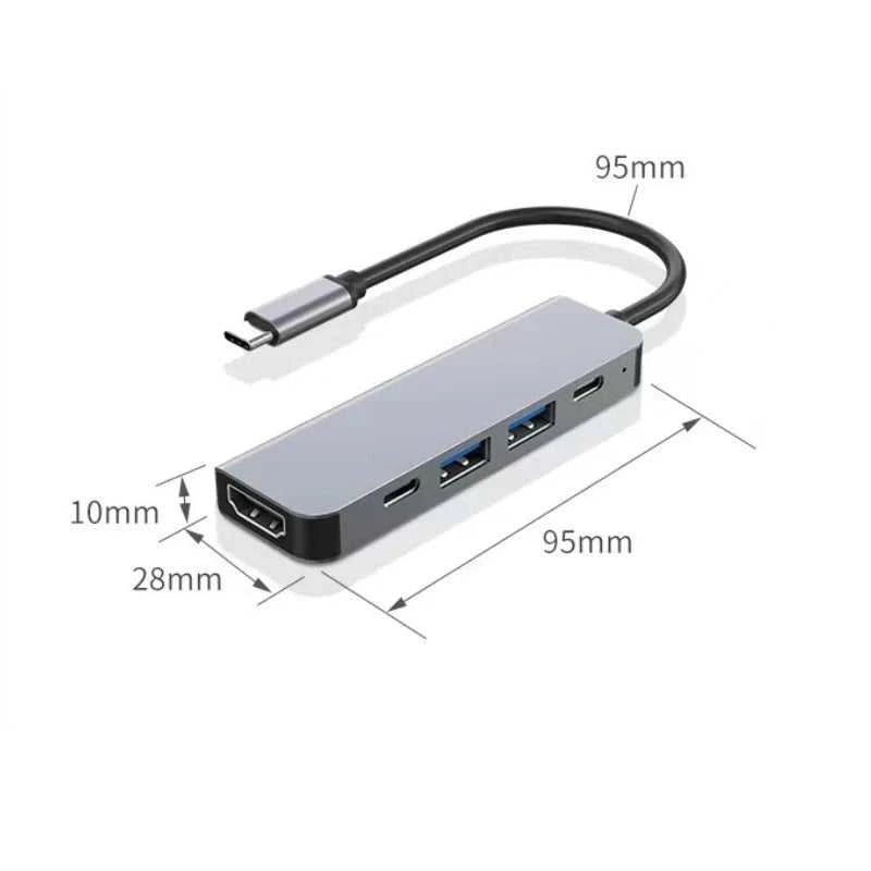 USB C Hub to 4K HDMI-Compatible USB 3.0 2.0 Type C PD Charging Dock for MacBook iPad Samsung S10 Dex TV Mouse Keyboard U Disk Éditions Traditions & Modernité Inc. 185982951;20260611;1781194009lfTEQ