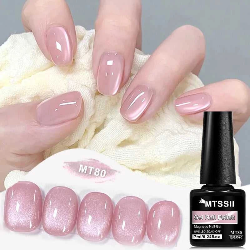 Pink Story Cat Magnetic Gel Nail Polish Nude Pink Gold Light Semi Permanent UV Gel Varnish Soak Off Nail Supplies Manicure DIY Éditions Traditions & Modernité Inc. 185982849;20260611;178119397704DHk