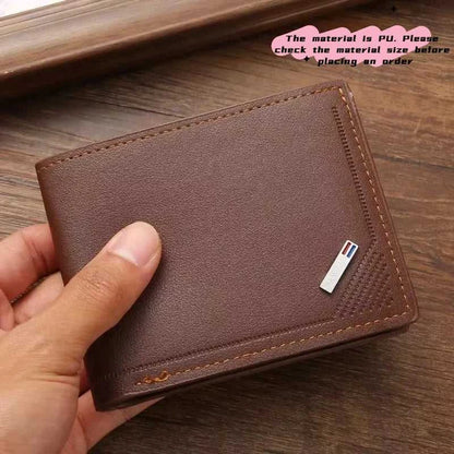 Men's leather short wallet thin wallet foldable minimalist soft leather wallet Éditions Traditions & Modernité Inc. 185980927;20260611;1781193725Xyipl