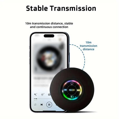 Portable Wireless Bluetooth Speaker LED Light IPX4 Waterproof Loudspeaker Outdoor Bathroom Large Suction Cup Stereo Sound Box Éditions Traditions & Modernité Inc. 186608791;20260626;1782489962cdniQ
