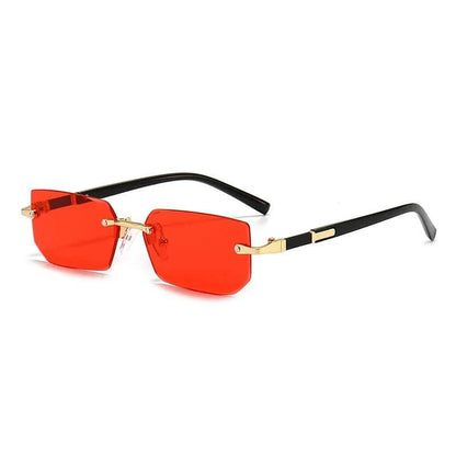 Rectangle Rimless Sunglasses for Men and Women Summer Style Éditions Traditions & Modernité Inc. 71:193;73:496