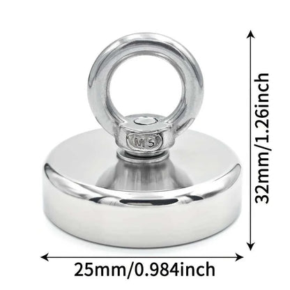 D16~D42mm Super Strong Neodymium Fishing Hook N52 Heavy Duty Rare Earth Neodymium with Countersunk Hole Eyebolt Salvage Magnetic Éditions Traditions & Modernité Inc. 185980362;20260611;1781193602tp9J4