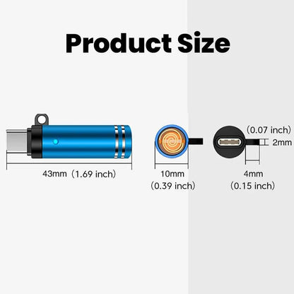 Mini Type C Mobile Phone Cigarette Lighter Air Blowing Cigarette Lighter Outdoor Safety USB C Lighter Adapter For iPhone 17 Pro Éditions Traditions & Modernité Inc. 185980467;20260611;178119363355qYQ