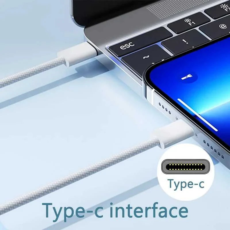 1pcs-5pcs 60W PD USB-C to USB C Fast Charger Cable For Apple iPhone 17 Pro Max 16 15 Plus 14 13 12 11 X XS Type C Quick Charging Éditions Traditions & Modernité Inc. 186084265;20260613;17813864043Yb33