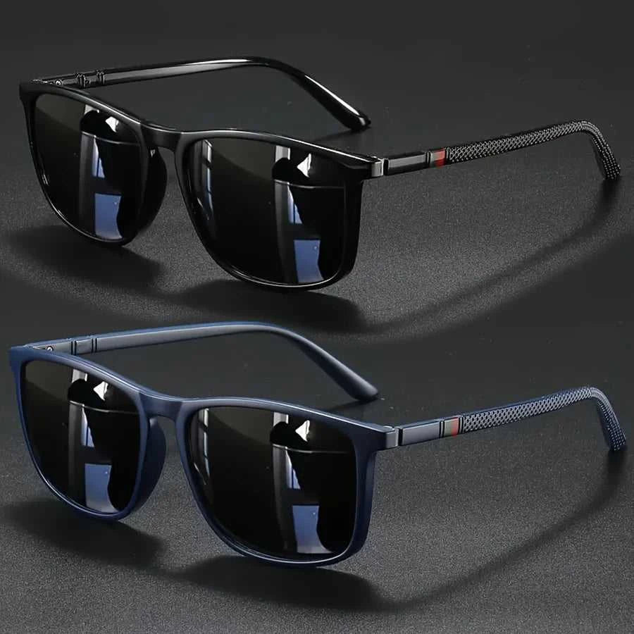 2pcs Luxury Square Vintage Cycling Sunglasses Men Women Fashion Travel Driving Fishing Sun Glasses Male Eyewear UV400