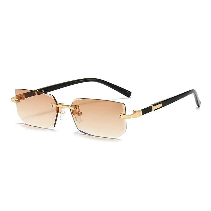 Rectangle Rimless Sunglasses for Men and Women Summer Style Éditions Traditions & Modernité Inc. 71:193;73:496