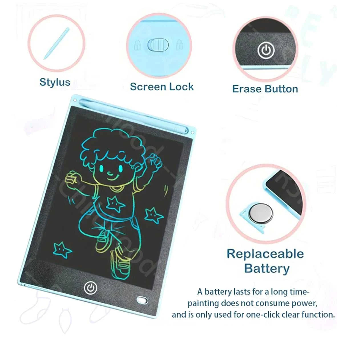 8.5 Inch LCD Writing Tablet Digital Drawing Tablet Handwriting Pads Portable Electronic Tablet Board For 3 4 5 6 7 8 Years kids Éditions Traditions & Modernité Inc. 185980370;20260611;1781193603hALfn