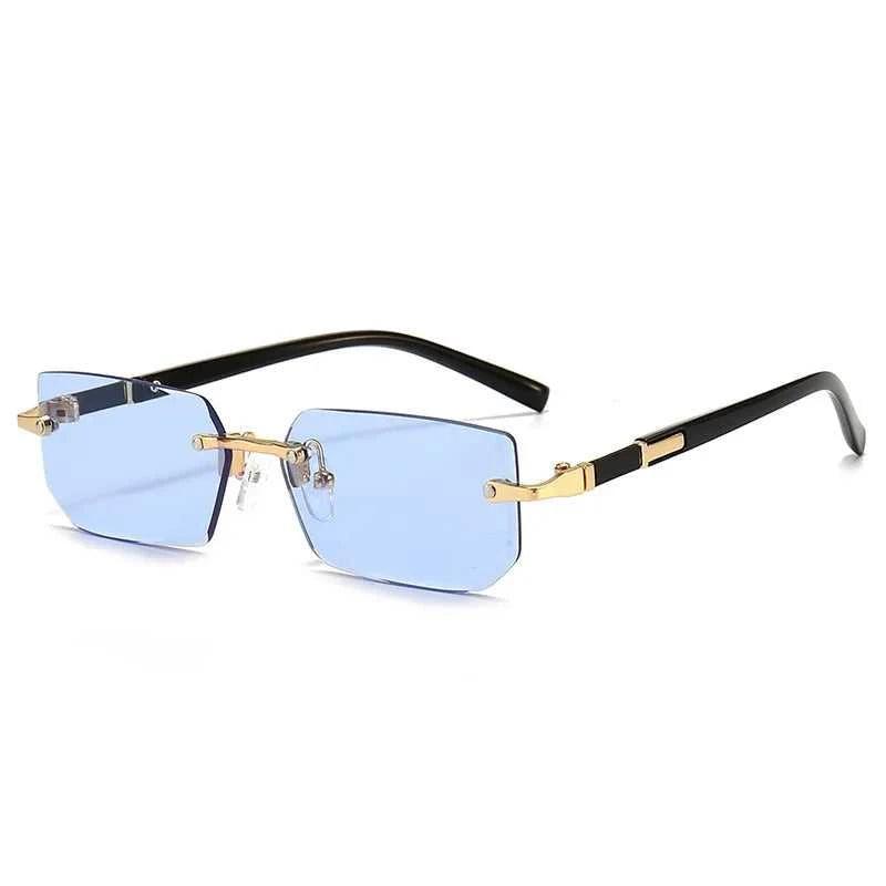 Rectangle Rimless Sunglasses for Men and Women Summer Style Éditions Traditions & Modernité Inc. 71:193;73:496