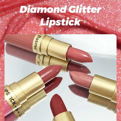 Pearlescent Pink Glitter Velvet Lipstick Metallic Waterproof Long Lasting Matte Shimmer Diamond Lipstick Women Makeup Cosmetic Éditions Traditions & Modernité Inc. 185980885;20260611;1781193716Khru3