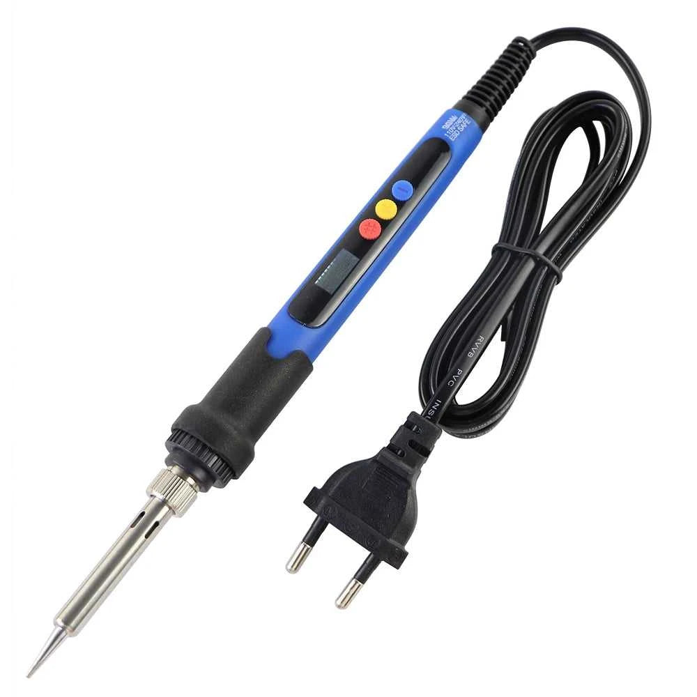 60W 80W Electric Soldering Iron LCD Digital Display Adjustable Temperature Welding Repair Tools 220V / 110V Solder Wire Tips Éditions Traditions & Modernité Inc. 185980930;20260611;1781193732cnfby