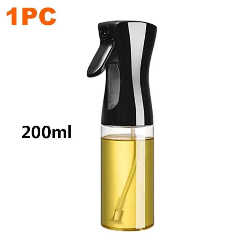 200/300/500mlOil Spray Plastic Household Kitchen Oil Spray Bottle Or Oil Brush Nebulizing Mist Filling Cooking Dual Use BBQ Éditions Traditions & Modernité Inc. 14:200002130#2pcs-300ml white
